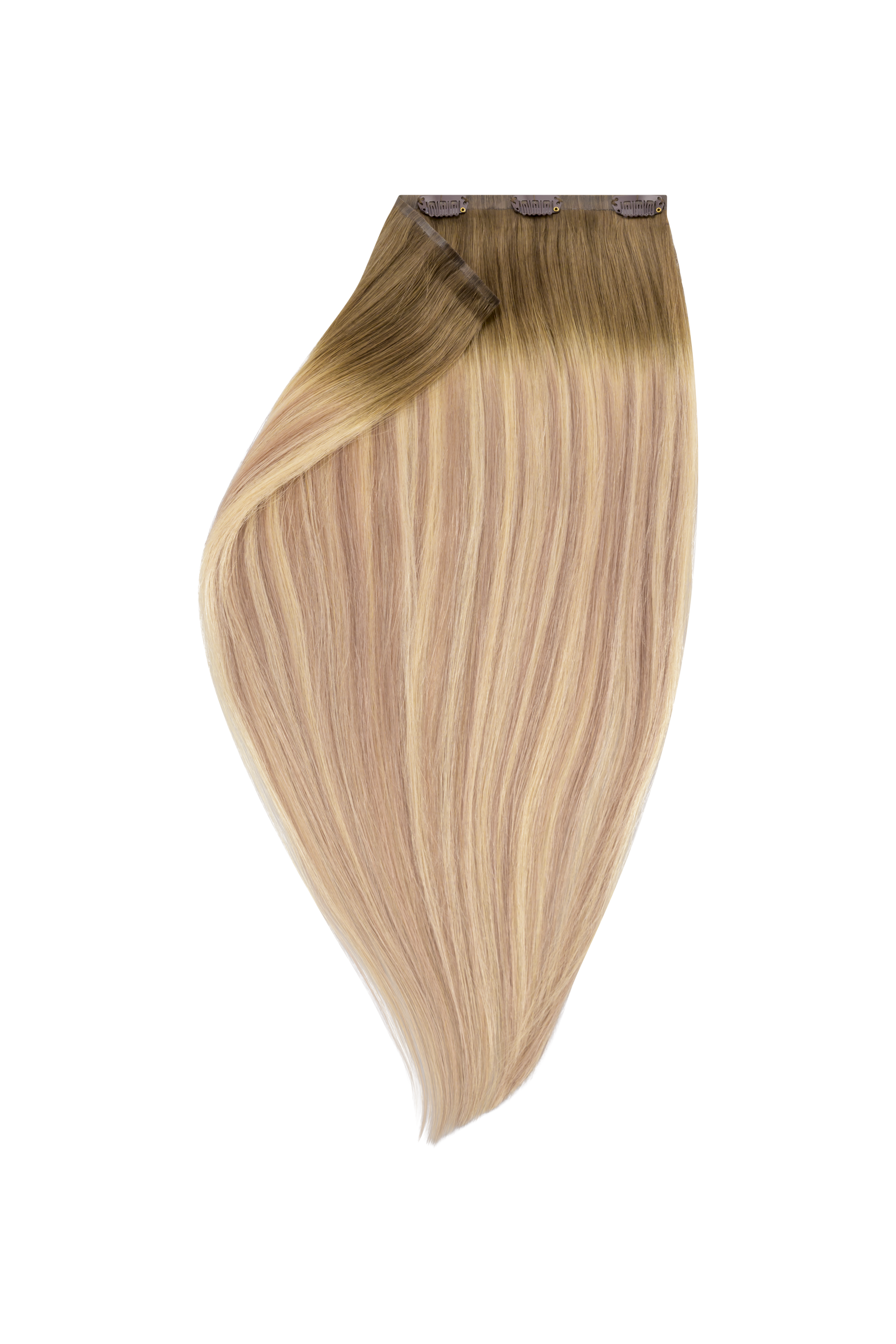 invisible clip in volumizer dark brown